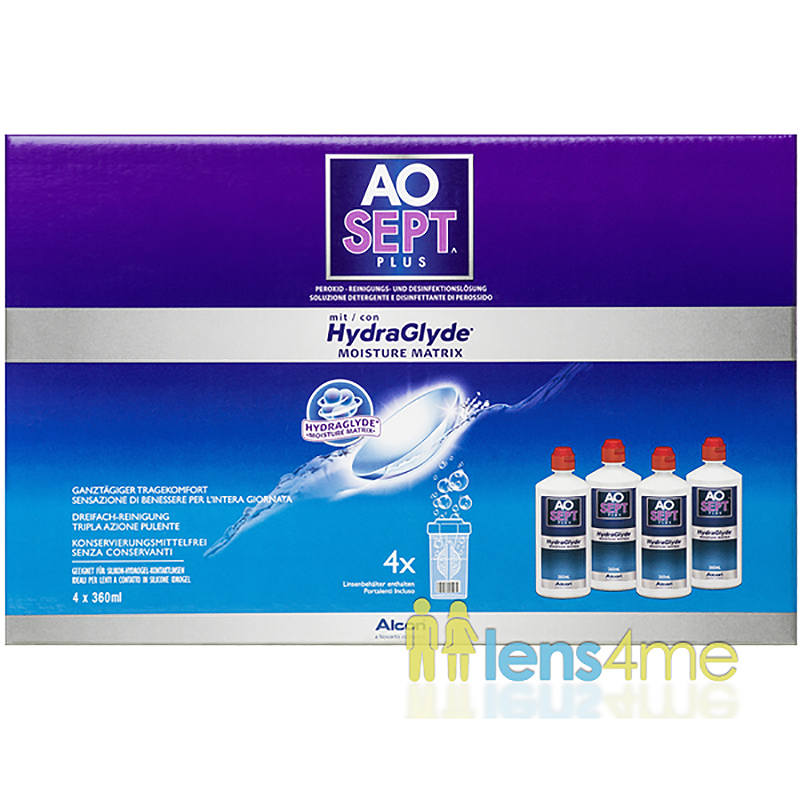 AOSept Plus mit HydraGlyde Viererpack