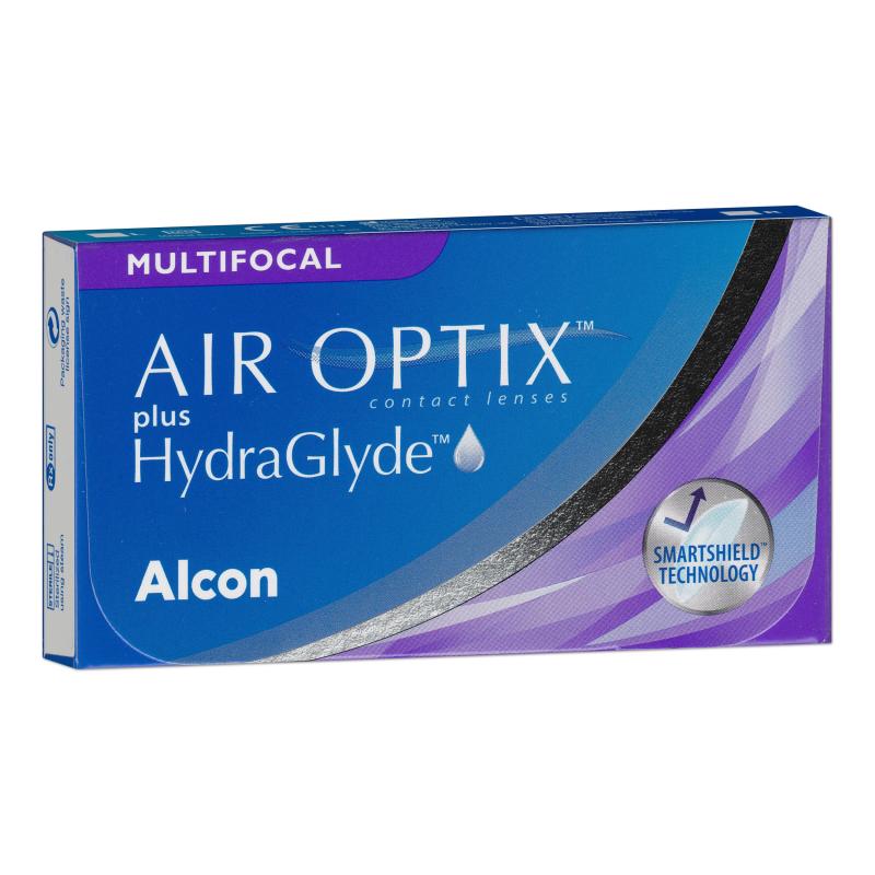 AIR OPTIX plus HydraGlyde Multifocal | 3 Linsen | Addition LO(MAX ADD+1,25)