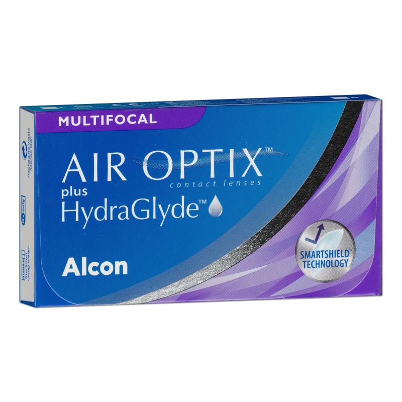 AIR OPTIX plus HydraGlyde Multifocal | 6 Linsen | Addition LO(MAX ADD+1,25)