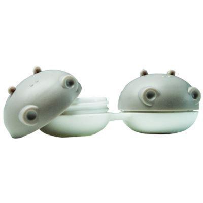 Kontaktlinsenbeh&auml;lter Nilpferd grau