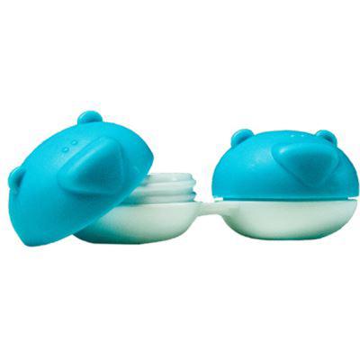 Kontaktlinsenbeh&auml;lter B&auml;r blau