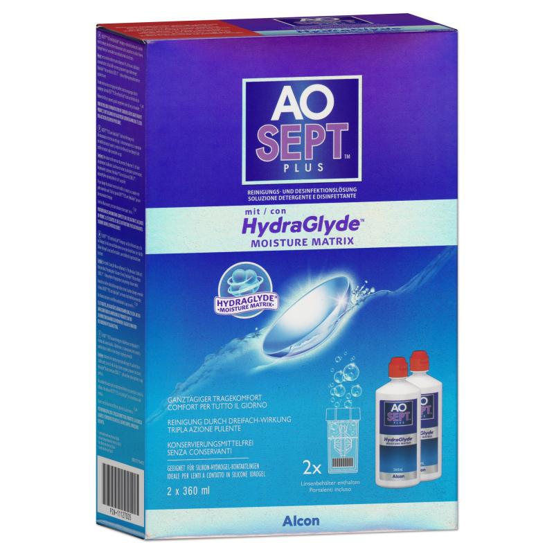AOSept Plus mit HydraGlyde | Doppelpack