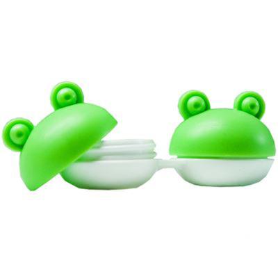 Kontaktlinsenbeh&auml;lter Frosch gr&uuml;n
